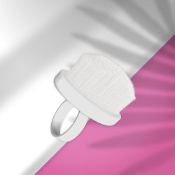 Finger ring manicure brush...