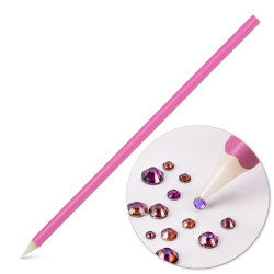 Rhinestene Voks Blyant  - Pink
