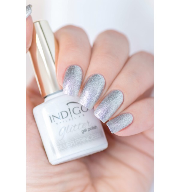 Silver Princess Glitter Gel Polish